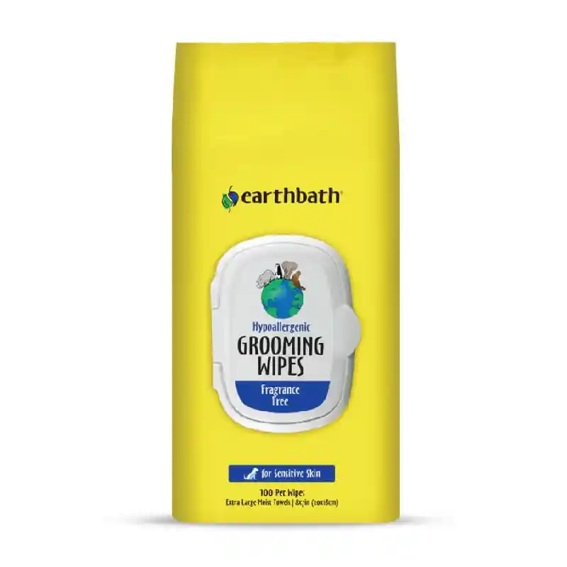 Earthbath Wipes | Hypoallergenic - Fragrance Free 100ct