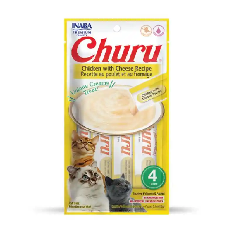 Churu | Puree - Chicken & Cheese 4pack 2.0oz