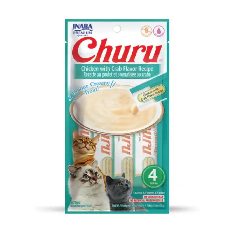 Churu | Puree - Chicken & Crab 4pack 2.0oz
