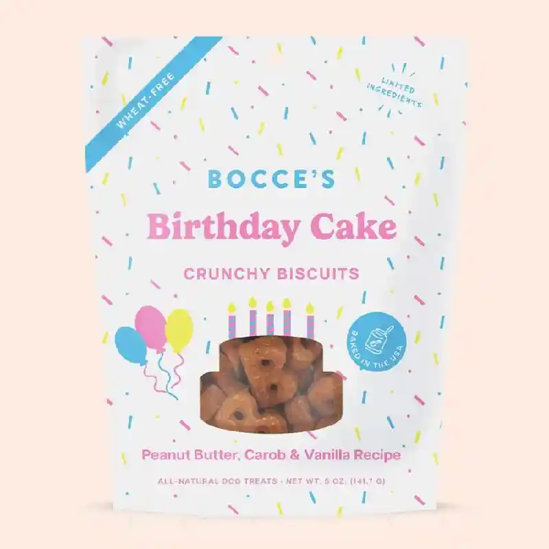Bocce's Crunchy Treats | Birthday Cake 5oz