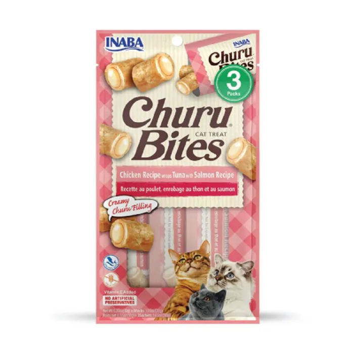 Churu | Bites - Chicken, Tuna & Salmon 3pack 1.05oz