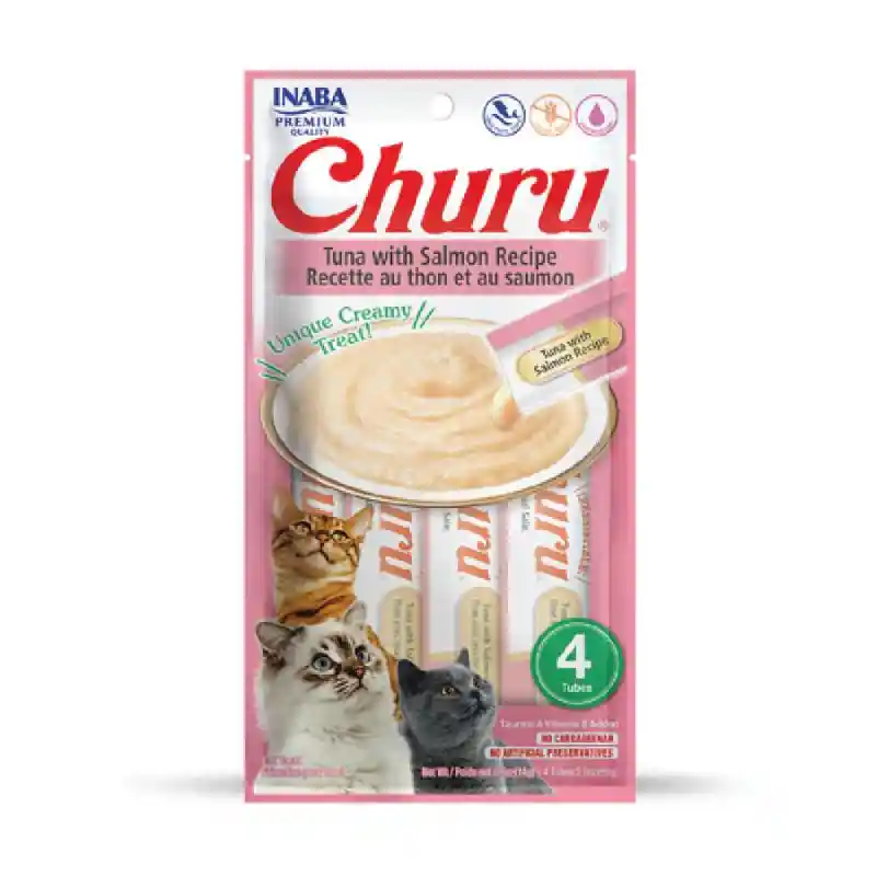 Churu | Puree - Tuna & Salmon 4pack 2.0oz