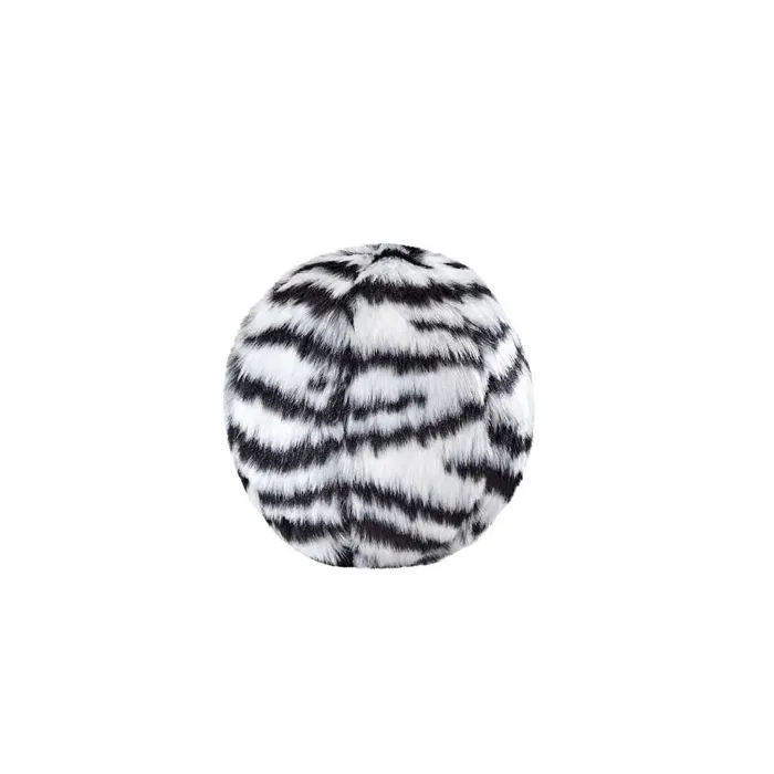 Fluff & Tuff No Squeaker | Zebra Ball SM