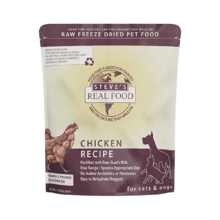 Steve's Real Food Freeze Dried Raw | Chicken Nuggets 20oz