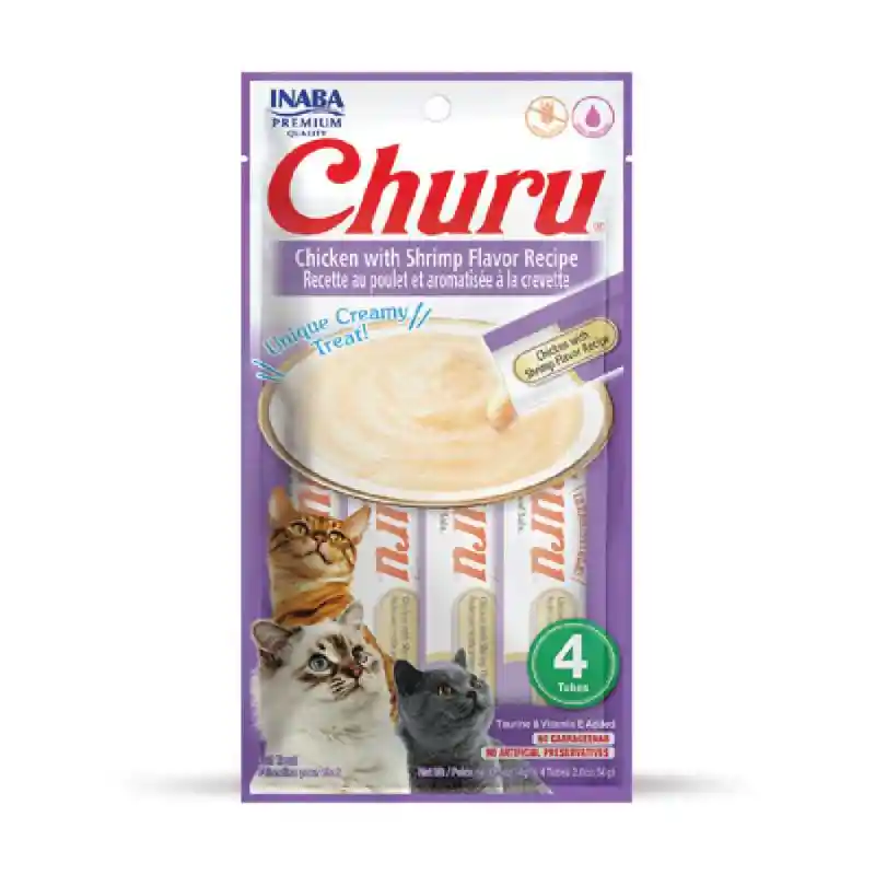 Churu | Puree - Chicken & Shrimp 4pack 2.0oz