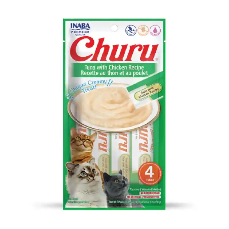 Churu | Puree - Tuna & Chicken 4pack 2.0oz