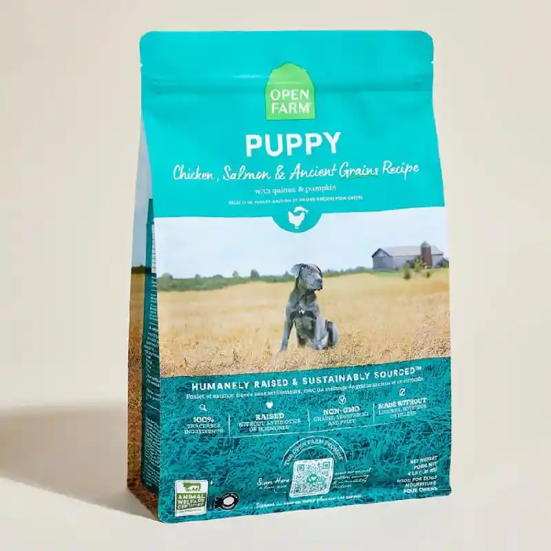 Open Farm Puppy | Chicken & Salmon with Grains 4 lb