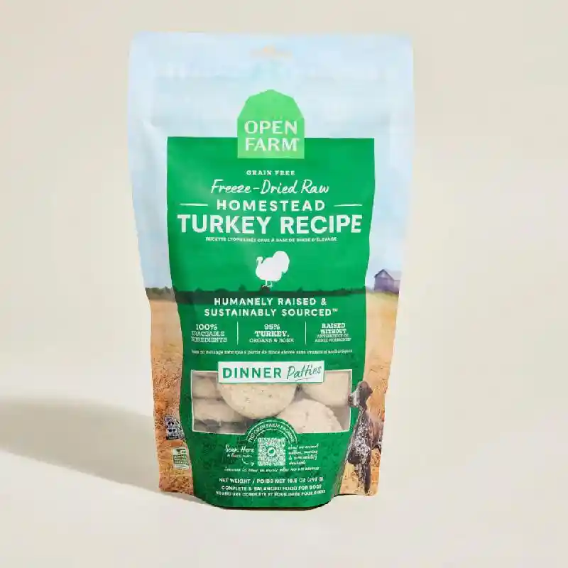 Open Farm Freeze Dried | Turkey Patties 10.5oz