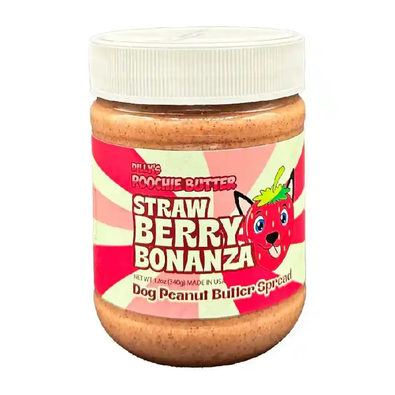 Poochie Butter | Strawberry Bonanza Peanut Butter 12oz