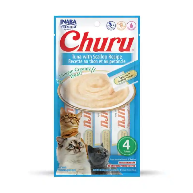 Churu | Puree - Tuna & Scallop 4pack 2.0oz