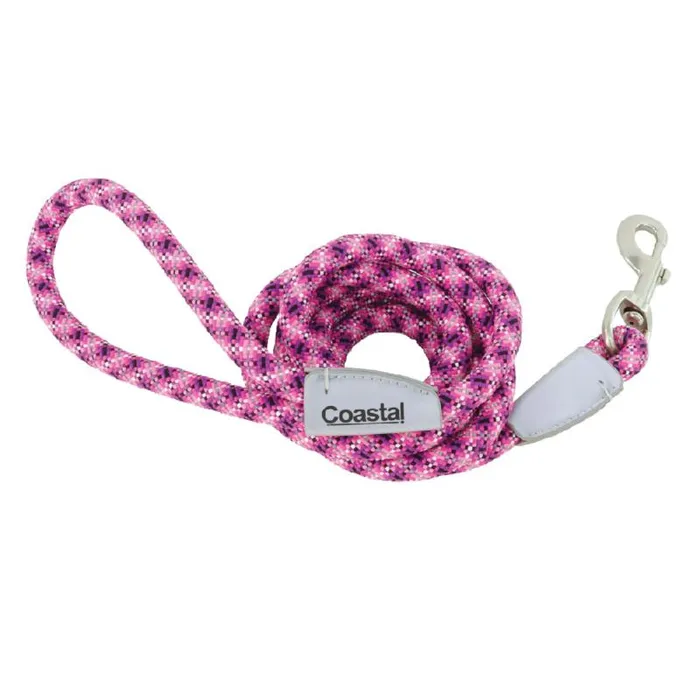 Pro Active | Reflective Rope Leash 6' - Pixel Pink