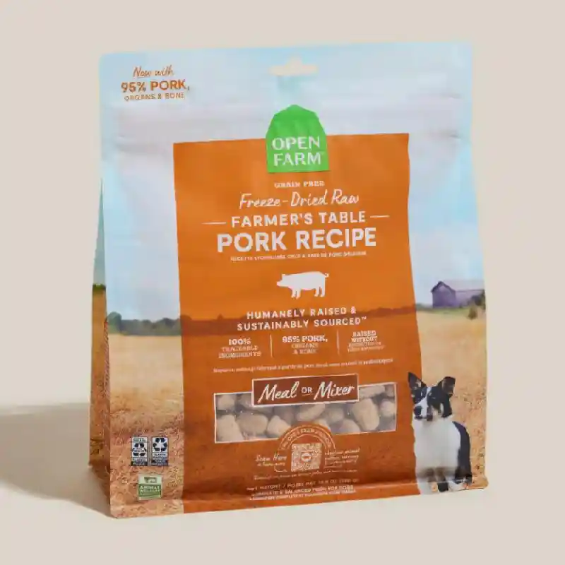 Open Farm Freeze Dried Raw | Pork Morsels 13.5oz