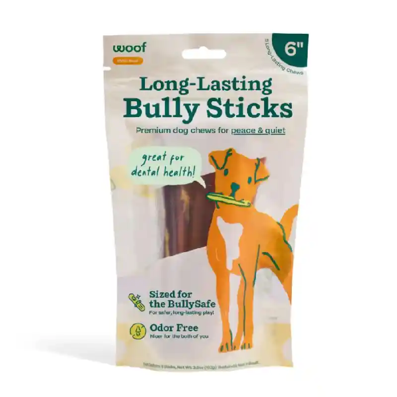 WOOF Chew | Bully Stick 6" 5pk