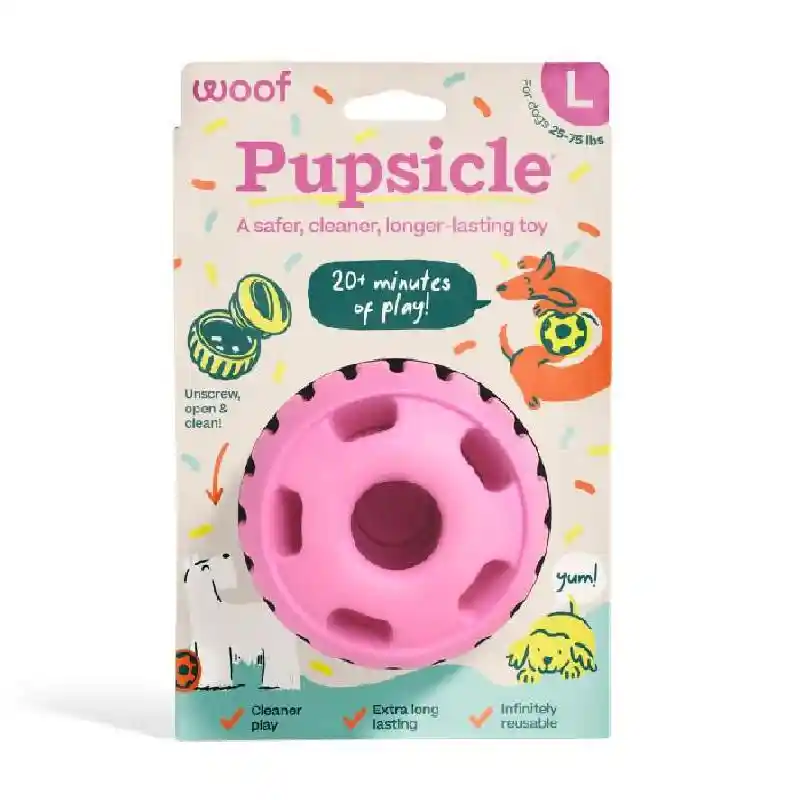 WOOF Pupsicle | Party Day Pink LG