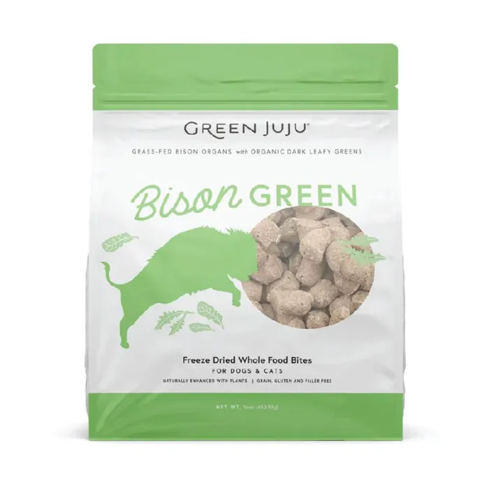 Green Juju Freeze Dried Bites | Bison Green 6oz