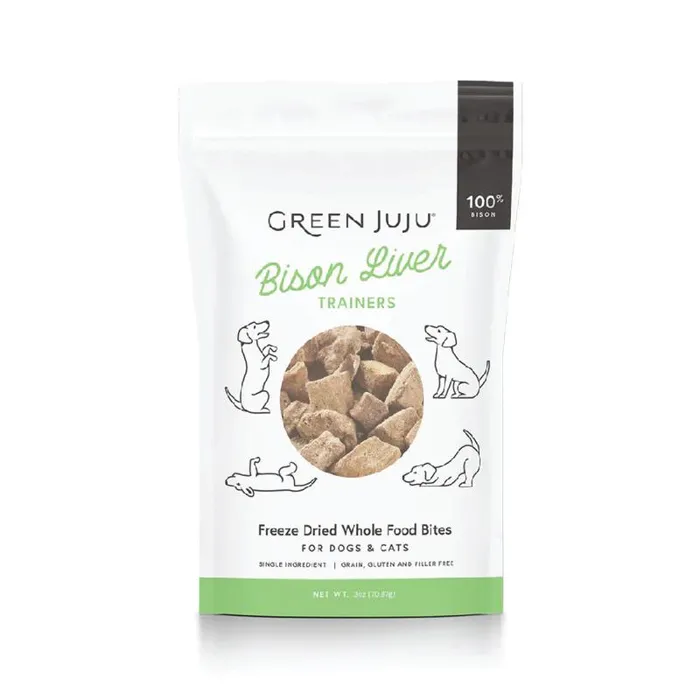 Green Juju Treat | Freeze Dried Bison Liver 3oz